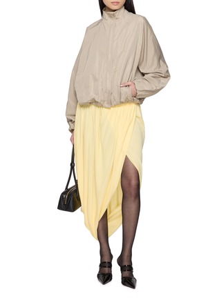 Figure View - Click To Enlarge - ALAÏA - Twisted Asymmetrical Midi Skirt