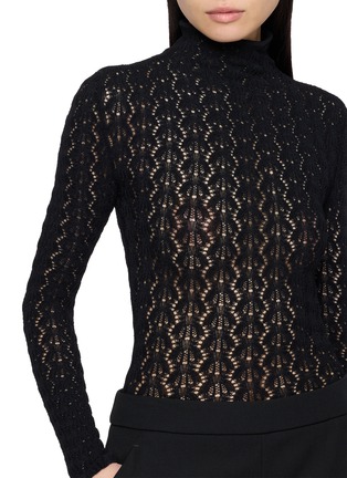  - ALAÏA - High Neck Lace Bodysuit