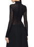 Back View - Click To Enlarge - ALAÏA - High Neck Lace Bodysuit
