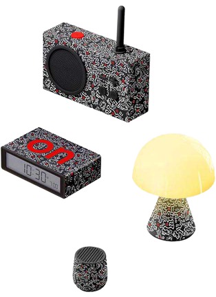 Detail View - Click To Enlarge - LEXON - x Keith Haring Gift Set — Love Black