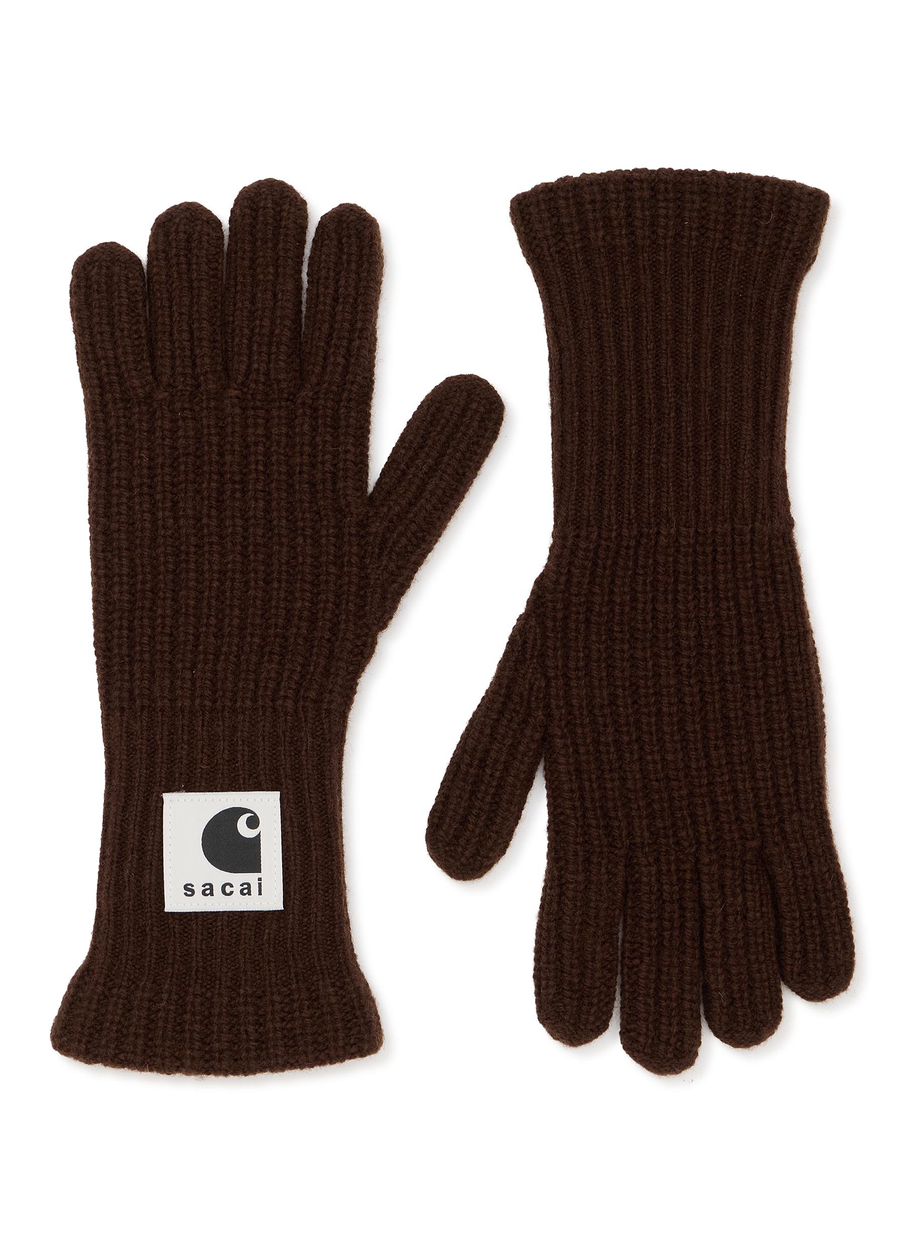 SACAI X Carhartt WIP Wool Blend Rib Knit Gloves Women Lane