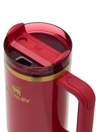 Detail View - Click To Enlarge - STANLEY - The Cheers & Cheer The Quencher H2.0 Flowstate™ Tumbler 30oz — Holly Berry Gloss Quencher H2.0 Flowstate™ Tumbler 30oz — Holly Berry Gloss