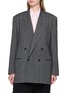 BOWTE Double Breasted Wool Herringbone Blazer