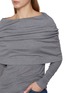  - BOWTE - Cape Detail Long Sleeve Cotton Silk Top