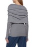 Back View - Click To Enlarge - BOWTE - Cape Detail Long Sleeve Cotton Silk Top