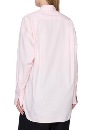 Back View - Click To Enlarge - BOWTE - Oversized Batwing Cotton Shirt