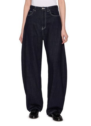 Main View - Click To Enlarge - BOWTE - Curved Dark Wash Jeans