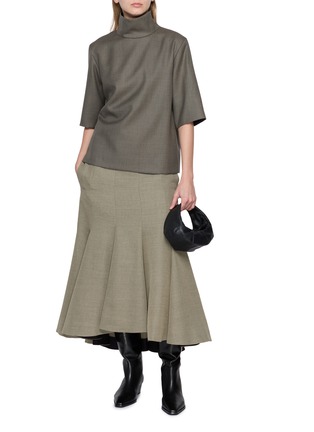 Figure View - Click To Enlarge - BOWTE - Wool Cotton Mermaid Skirt