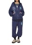 Figure View - Click To Enlarge - GOODBAI - x Lane Crawford Bow Appliqué Printed Zip Up Jacket