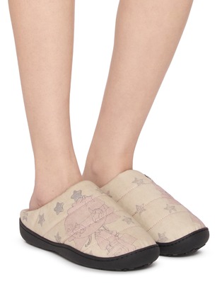 Figure View - Click To Enlarge - GOODBAI - x Lane Crawford Printed Slippers