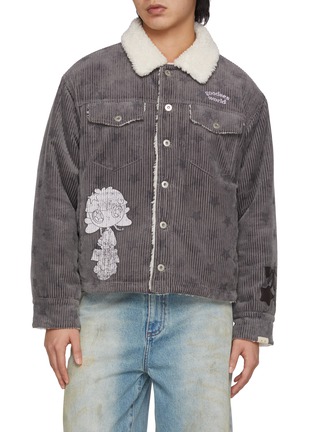 Detail View - Click To Enlarge - GOODBAI - x Lane Crawford Printed Corduroy Jacket