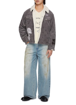 Detail View - Click To Enlarge - GOODBAI - x Lane Crawford Printed Corduroy Jacket