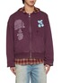 Detail View - Click To Enlarge - GOODBAI - x Lane Crawford Bow Appliqué Printed Zip Up Jacket