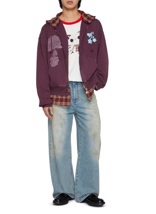 Detail View - Click To Enlarge - GOODBAI - x Lane Crawford Bow Appliqué Printed Zip Up Jacket