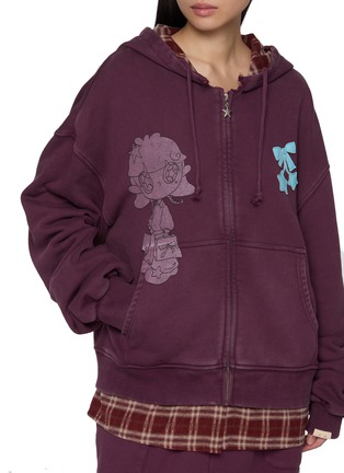  - GOODBAI - x Lane Crawford Bow Appliqué Printed Zip Up Jacket