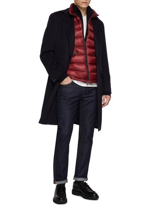 Figure View - Click To Enlarge - HERNO - Zipped Hooded Ultralight Puffer Vest