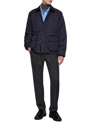 Figure View - Click To Enlarge - HERNO - Quilted Flap Pocket Jacket
