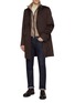Figure View - Click To Enlarge - HERNO - Detachable Quilted Bib Cashmere Coat