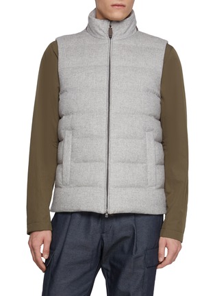 Main View - Click To Enlarge Main View - Click To Enlarge - HERNO - Stand Collar Puffer Vest