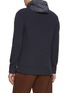 Back View - Click To Enlarge - HERNO - Hooded Wool Knit Cardigan
