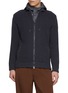 Main View - Click To Enlarge Main View - Click To Enlarge - HERNO - Hooded Wool Knit Cardigan