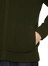  - HERNO - Hooded Wool Knit Cardigan