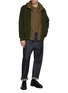 Figure View - Click To Enlarge - HERNO - Hooded Wool Knit Cardigan
