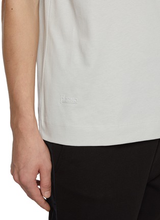  - HERNO - Crewneck Cotton Jersey T-Shirt