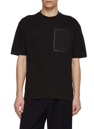 Main View - Click To Enlarge Main View - Click To Enlarge - HERNO - Crewneck Cotton Jersey T-Shirt