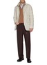 Figure View - Click To Enlarge - HERNO - Single Breasted Quilted Cashmere Silk Blend Ultralight Blazer