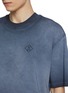  - HERNO - Garment Dyed Embroidered Logo Cotton T-Shirt