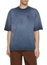 Main View - Click To Enlarge Main View - Click To Enlarge - HERNO - Garment Dyed Embroidered Logo Cotton T-Shirt