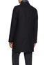 Back View - Click To Enlarge - HERNO - Single Breasted Notch Lapel Herringbone Coat