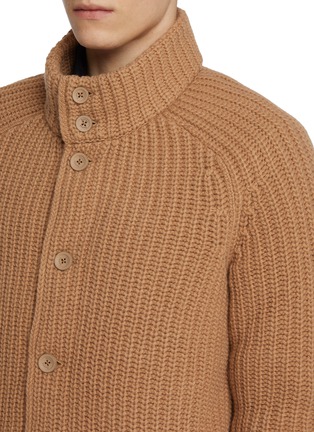 - HERNO - Hooded Wool Knit Cardigan
