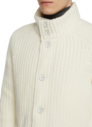 - HERNO - Hooded Wool Knit Cardigan