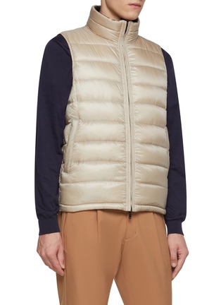 Detail View - Click To Enlarge - HERNO - Reversible Hooded Down Vest