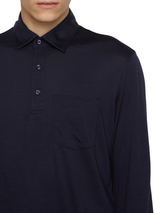  - HERNO - Long Sleeve Wool Polo Top