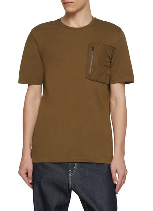 Main View - Click To Enlarge Main View - Click To Enlarge - HERNO - Crewneck Cotton T-Shirt