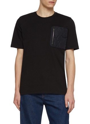 Main View - Click To Enlarge Main View - Click To Enlarge - HERNO - Crewneck Cotton T-Shirt