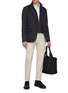 Figure View - Click To Enlarge - HERNO - Single Breasted Puffer Blazer