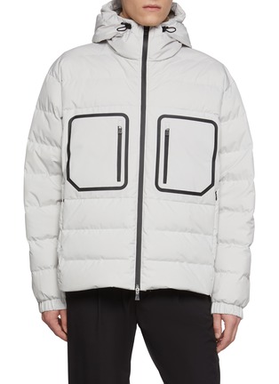 Main View - Click To Enlarge - HERNO - Hooded Windstopper Puffer Jacket