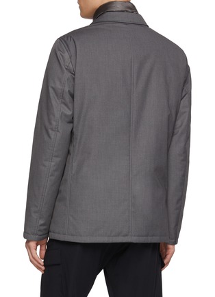 Back View - Click To Enlarge - HERNO - Single Breasted Notch Lapel Blazer