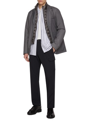 Figure View - Click To Enlarge - HERNO - Single Breasted Notch Lapel Blazer