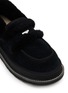 Detail View - Click To Enlarge - UGG - X sacai Flat Platform Suede Shearling Loafers