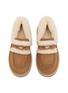 Detail View - Click To Enlarge - UGG - X sacai Flat Platform Suede Shearling Loafers