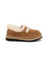 Main View - Click To Enlarge - UGG - X sacai Flat Platform Suede Shearling Loafers
