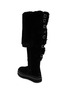  - UGG - X sacai Flat Thigh High Suede Shearling Boots