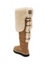  - UGG - X sacai Flat Thigh High Suede Shearling Boots