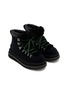 Detail View - Click To Enlarge - UGG - X sacai Flat Platform Ankle Suede Shearling Hiker Boots