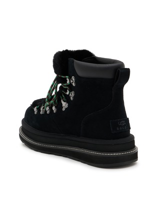  - UGG - X sacai Flat Platform Ankle Suede Shearling Hiker Boots